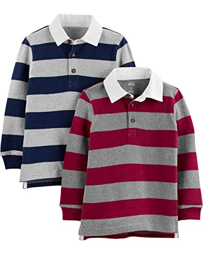 Simple Joys by Carter's Baby-Jungen 2-Pack Long-Sleeve Rugby...