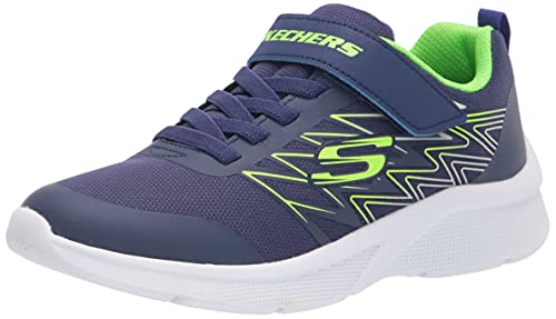 Skechers Jungen Microspec Texlor Sneaker, Navy Textile Lime...