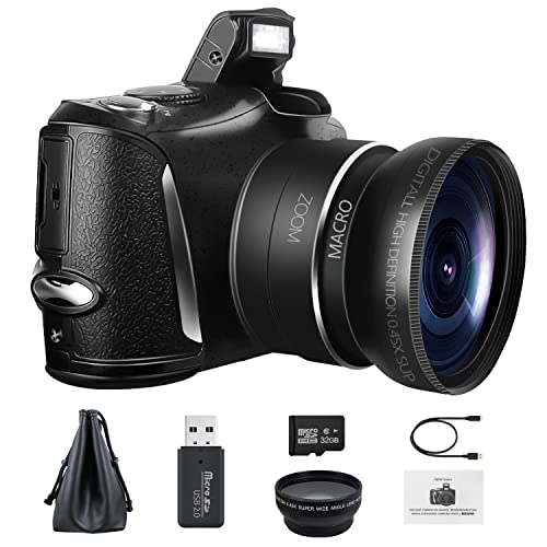 Digitalkamera 4K Videokamera Camcorder Ultra HD 48 MP YouTube...