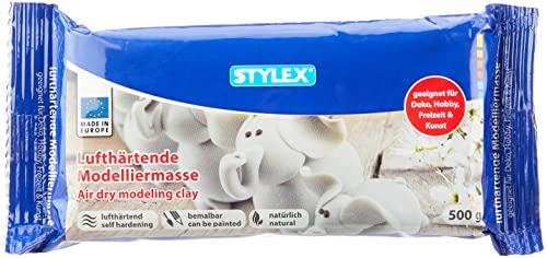 Stylex 28235 - Lufthärtende Modelliermasse, 500 g in weiß,...