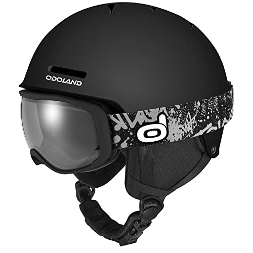 Odoland Skihelm Kinder Skibrille Set Unisex Snowboardhelm mit...
