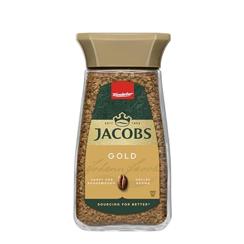 Jacobs löslicher Kaffee, Instant Kaffee, Gold, 100g