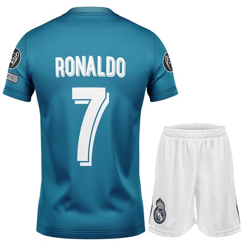NIHMEX Ronaldo Madrid Nostalgie Blau #7 Final,Limitierte Auflage...