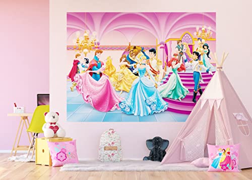 Disney Prinzessinnen | Fototapete für Kinderzimmer | 252 x 182...