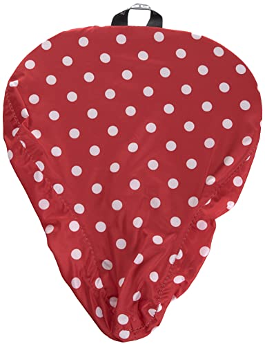 Basil Sattelbezug Rosa-Saddle Cover, Red White Dots, One Size