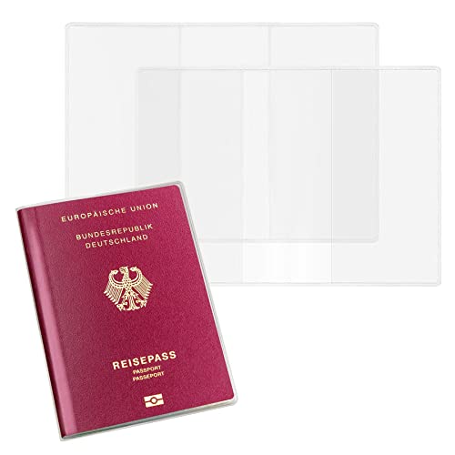 ANDSHUAI 2 Stücke Passport Cover,Schutzhülle reisepass,Pass...