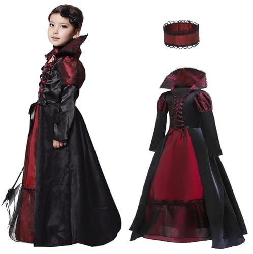 QDC Vampir Kostüm Mädchen Halloween Kostüme Kinder Gothic...