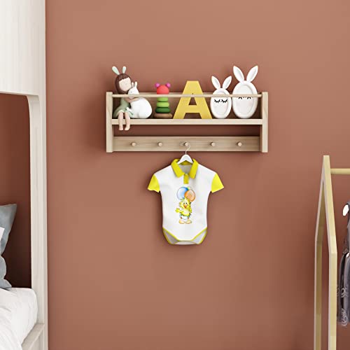 [en.casa] Wandgarderobe Sundeved Kleiderhaken Kindergarderobe mit...