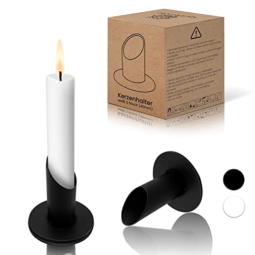 Quergang - modern minimalistischer Kerzenständer aus Metall -...