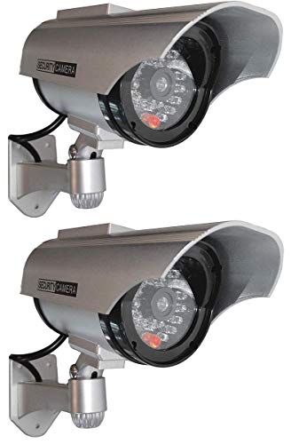 O&W Security 2X Solar Dummy Outdoor Überwachungskamera Kamera...