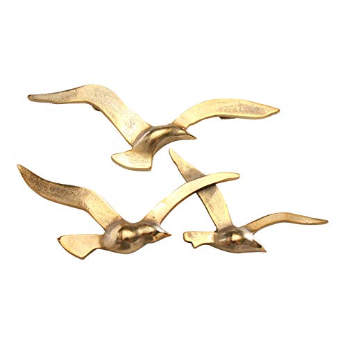 Boltze Wandobjekt Birdy (gold, Wanddeko aus Metall, maritimes...