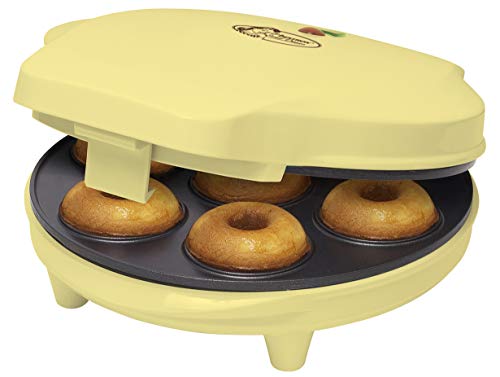 Bestron Donut Maker im Retro Design, Mini-Donut Maker für 7...
