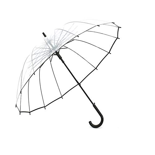 Lancoon Transparenter Regenschirm,Kuppelschirme für Frauen,mit...