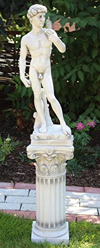 JS Garten Deko Beton Figur Skulptur David von Michelangelo auf...