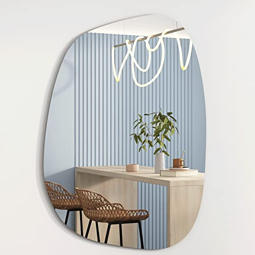 Albatros Designerspiegel Asymmetrisch 60 x 45 cm – Wandspiegel...