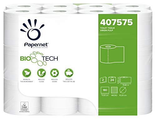 Papernet Bio Tech - Toilettenpapier (407575s), 1 Packungen mit 24...