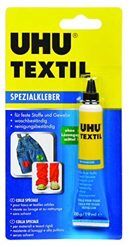 UHU Spezialkleber Textil Tube, Schnellabbindender Klebstoff für...