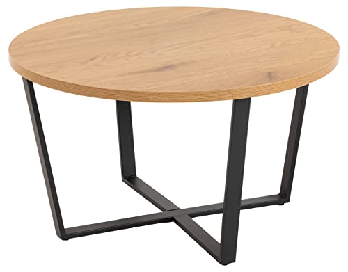 AC Design Furniture Albert runder Holz-Couchtisch, Tischplatte...
