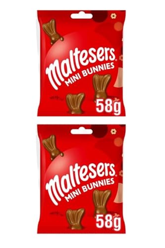 Pack of 2 Maltesers Chocolate Mini Easter Bunnies Bag 58G...