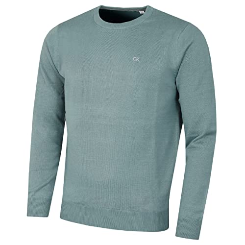 Calvin Klein Herren Baumwolle Sweater - Sage - L