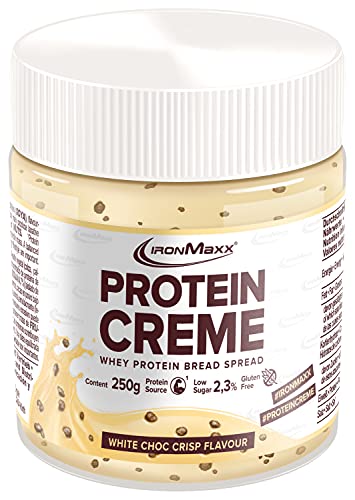 IronMaxx Protein Creme - White Choc Crisp 250g | cremiger high...