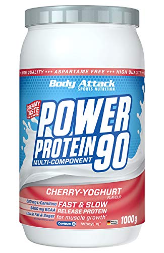 Body Attack Power Protein 90, Kirsch-Joghurt, 1kg Dose