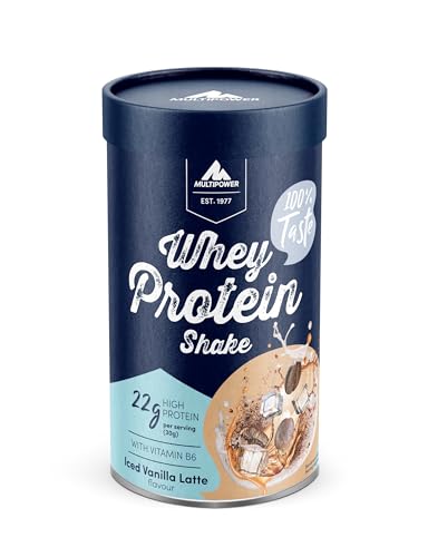 Multipower Whey Protein Shake Pulver 420g, Protein Pulver mit...