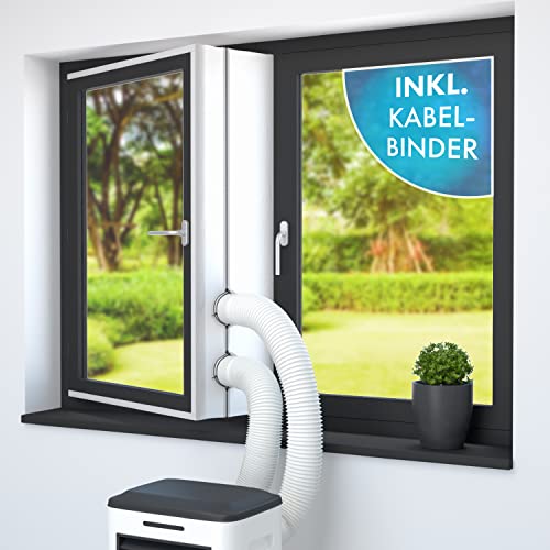 LAINFELD Fensterabdichtung für Klimaanlage | 400 cm | Inkl. 2x...