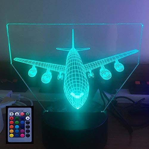 HPBN8 Ltd 3D Flugzeug Illusions LED Lampen 7/16 Farbwechsel...