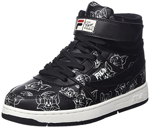 FILA WB Arcade Velcro mid Kids Sneaker, Black, 34 EU
