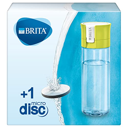 BRITA Wasserfilter-Flasche limone / Praktische Trinkflasche mit...