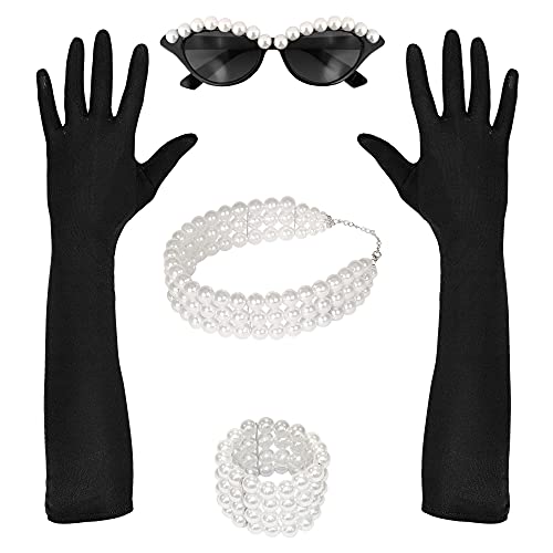 Widmann - Verkleidungsset Tiffany, Brille, Handschuhe, Halskette,...