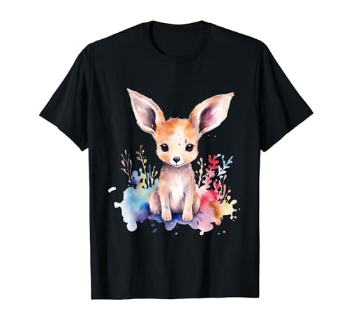 Kindermode - niedliche aquarell Tiere T-Shirt