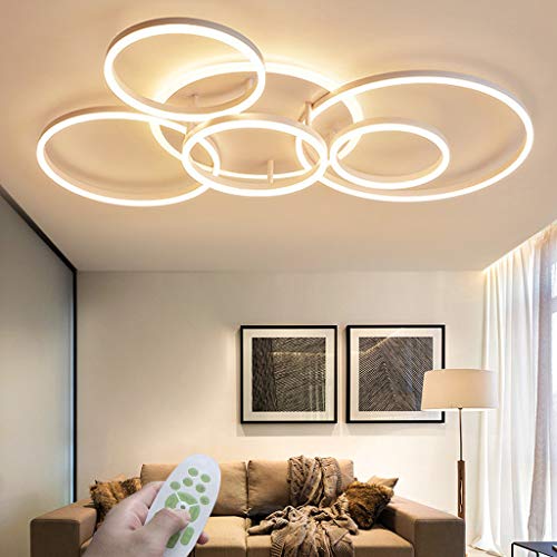 LED Modern Deckenleuchte Dimmbar Wohnzimmer Deckenlampe Creative...