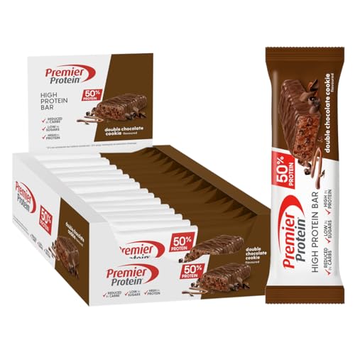 Premier Protein - High Protein Bar 50% - Double Chocolate Cookie...