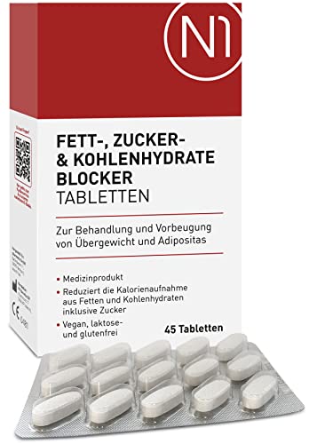 N1 Fettblocker + Zucker & Kohlenhydrate-Blocker Medizinprodukt...