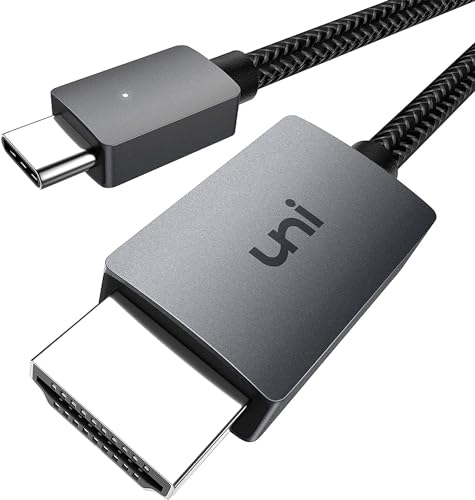 uni USB-C-auf-HDMI-Kabel 4K UHD (Thunderbolt 4/3) Typ C auf HDMI...