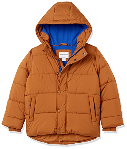 Amazon Essentials Jungen Schwere Pufferjacke mit Kapuze,...