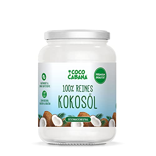 Coco Cabana 100% reines Kokosöl 1l Premium-Qualität, vegan,...