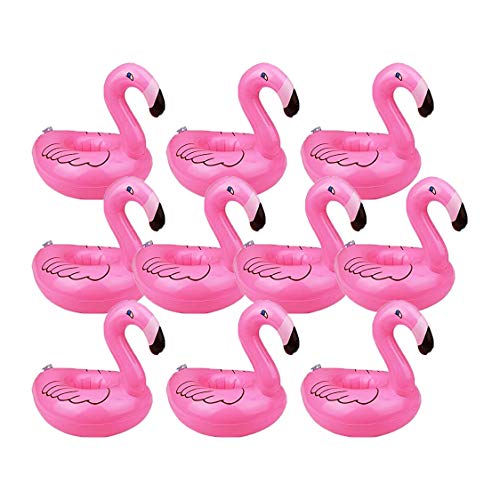 AcserGery Aufblasbarer Getränkehalter PVC Flamingo Schwimmender...