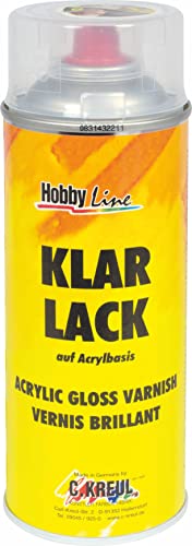 KREUL 810400 - Acryl Klarlack, 400 ml Spraydose, Überzugslack...