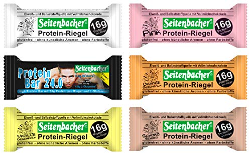 Seitenbacher Probierbox 2x6 Protein Riegel I 16g/60g = 27%...