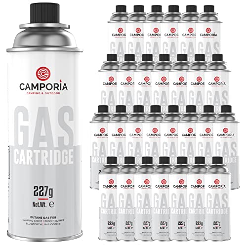 CAMPORIA Gaskartuschen 227g 28x Butangas Kartusche Butan Gas...