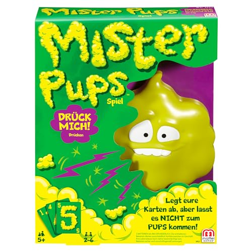 Mattel Games Mister Pups, lustiges Kartenspiel für Kinder und...