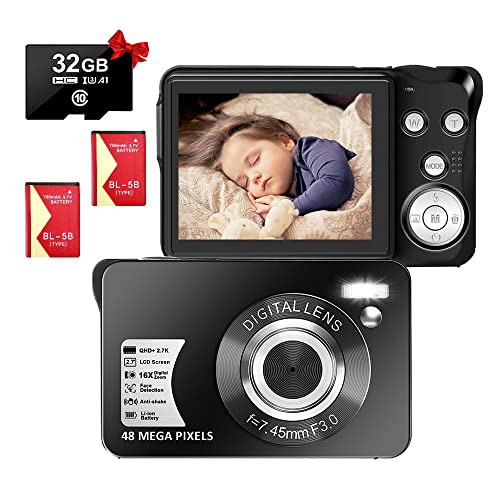 Digitalkamera 48MP Fotokamera Digitalkamera 2.7K FHD...