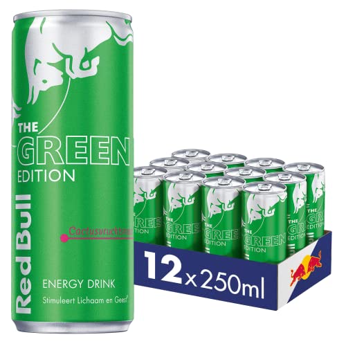 Red Bull Energy Drink Green Edition, Kaktus Frucht, 12er Pack -...