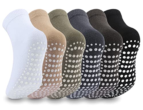 Mowenti Stoppersocken Antirutschsocken 6 Paar ABS Baby Socken...