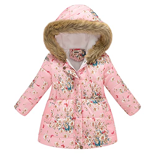 2 Jahre-11 Jahre Wintermantel Mädchen Steppjacke Langarm...