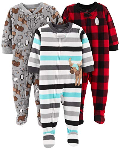 Simple Joys by Carter's Baby-Mädchen 3-Pack Loose Fit Flame...