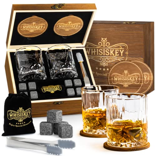 Whisiskey - Whisky Gläser Set - Whiskey Zubehör Set - 8 Whisky...